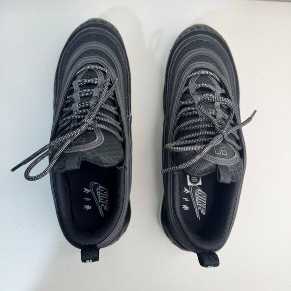 Jordan Nike Air Max 97 ‘Matrix’ Sneakers Black Green Glow Athletic Shoes Size 9 main image 5